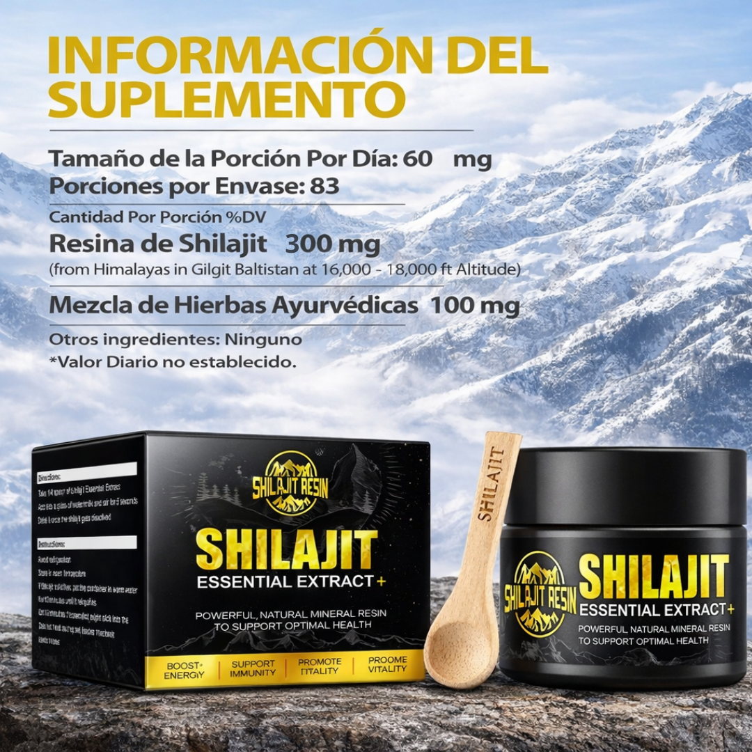 Shilajit 100% Puro del Himalaya