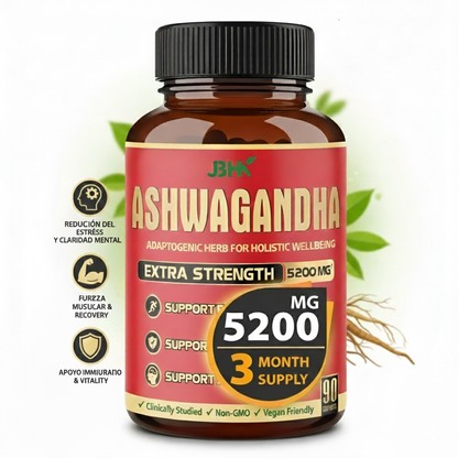 Ashwagandha  Natural en Cápsulas – Energía, Relajación y Bienestar Total